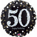 Sparkling Bday 50 Holographic Balloon.