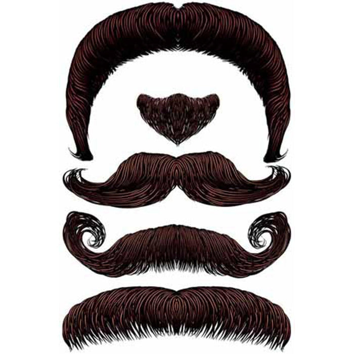 "Temporary Wooly Mammoth Mustache Tattoo By Stachetats"