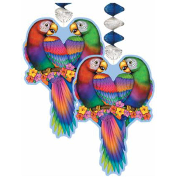 Tropical Bird Dangle Set - 2 Pieces (30" Each)