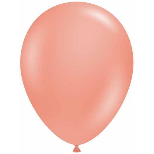 Tuftex 17" Rose Gold Metallic Balloons - 50/Bag