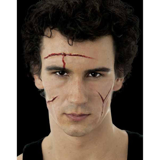 "Versatile Special Fx Makeup Set With Scissors, Tape And Guidebook"