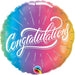 "Vibrant Ombre Congrats Package - 18" Round"