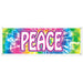 "Vibrant Peace Sign Banner For Your Event – 5'X21" (1/Pkg)"