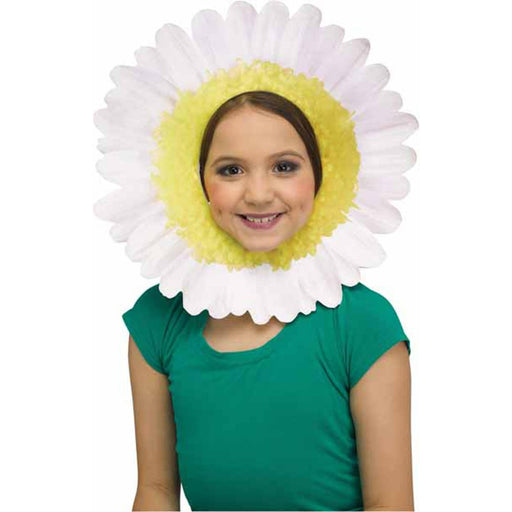 "White/Daisy Fun Face Mask"