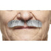 White/Grey Moustache - Costume Accessory