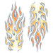 X-Tra Large Flames Tattoo Fx.