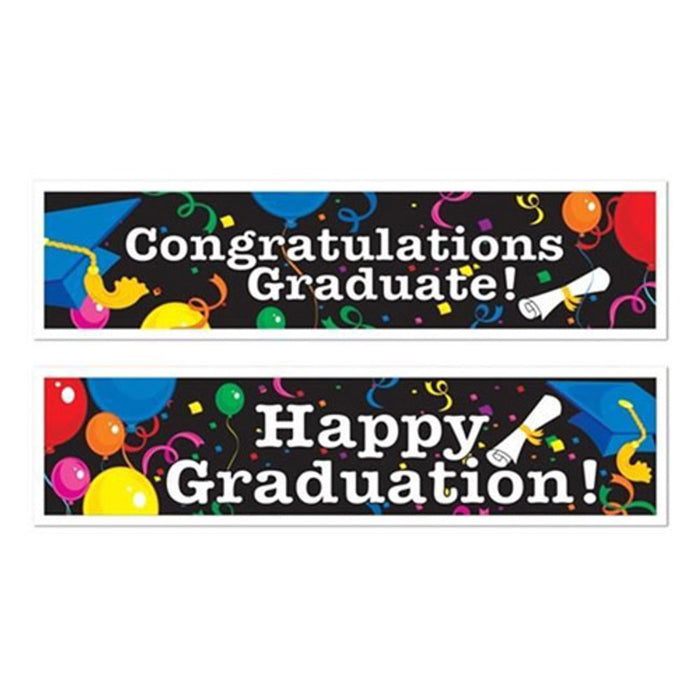 Assorted Design Graduation Banners Decorations (3/Pk)