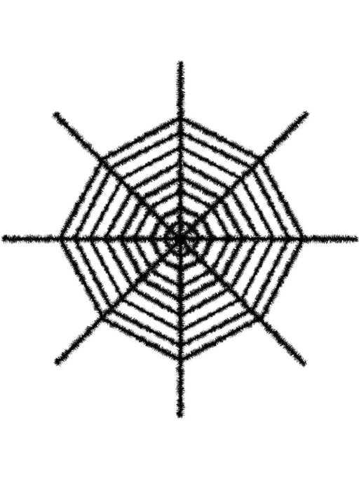 Shimmering Black Spider Web Halloween Decoration
