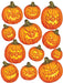 Scary J-O-L Clings - Evoke Halloween Chills!