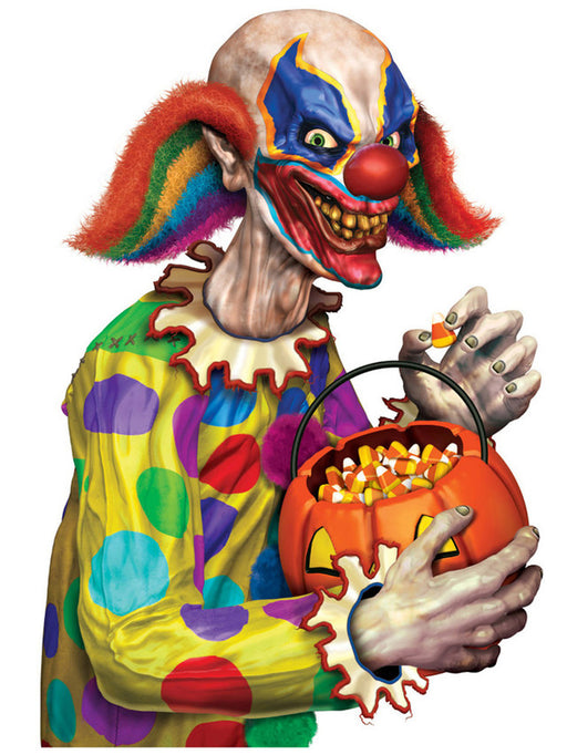 Creepy Clown Back Seat Driver Window Cling