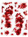 Bloody Footprint Wall Clings