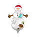 Woodland Snowman Satin Balloon - 14" Winter Wonderland Decor
