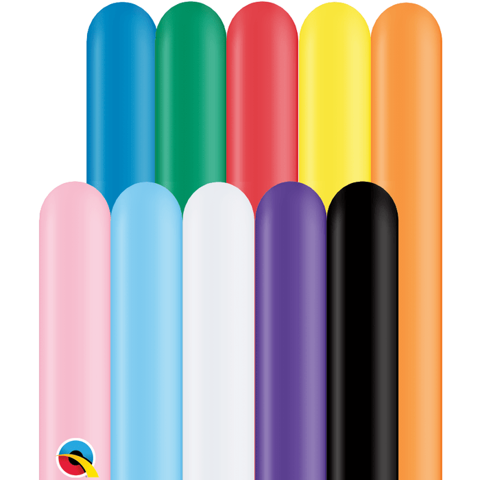 Qualatex Animals Twisty Classic Assortment 160Q Latex Balloons 