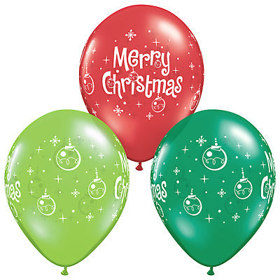 11'' Christmas Ornaments Balloons  (50/Pk)