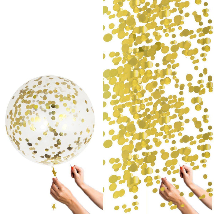 36-inch Giant Gold Confetti Balloons - Shimmer & Confetti