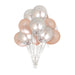 36-inch Giant Rose Gold Confetti Balloons 15ct - Shimmer & Confetti