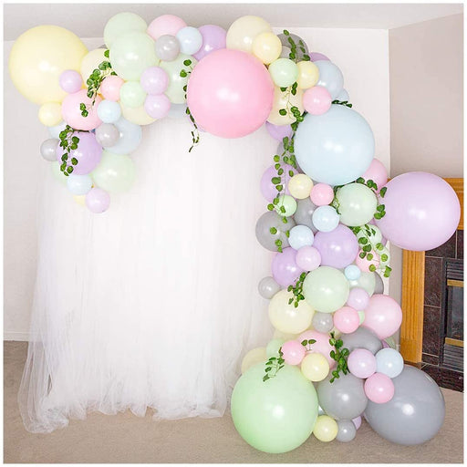 16ft Premium 121 Pack Pastel Macaroon Balloon Arch Kit - Main