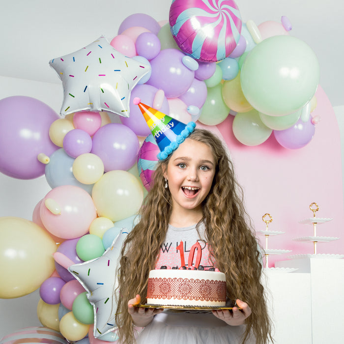 16-Foot DIY Pastel Candyland Balloon Arch and Garland Kit