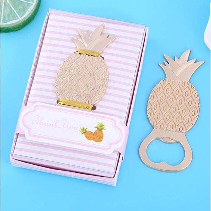 Pineapple Bottle Opener Gold Party Favor