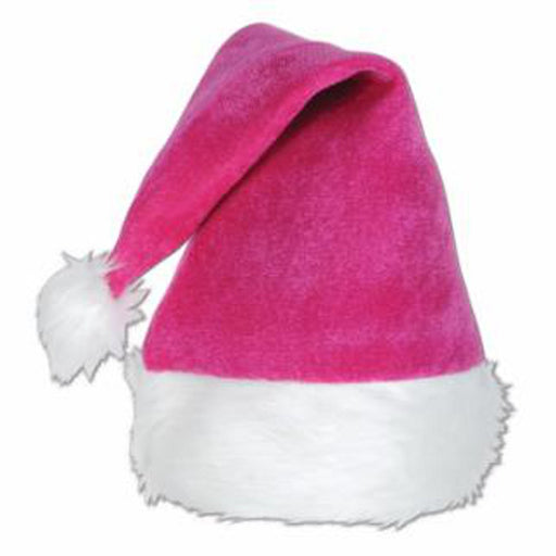 Velvet Santa Hat W/
