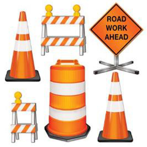 Road Crew Cutouts Fun Party Decor for Construction-Themed Celebrations (18/Pk)