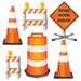 Road Crew Cutouts Fun Party Decor for Construction-Themed Celebrations (18/Pk)