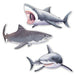 Shark Cutouts 3/Pkg