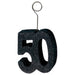 Black Glittered "50" Balloon/Photo Holder
