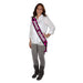 Sweet Sixteen Chic Pink and Black Satin Sash (1/Pk)