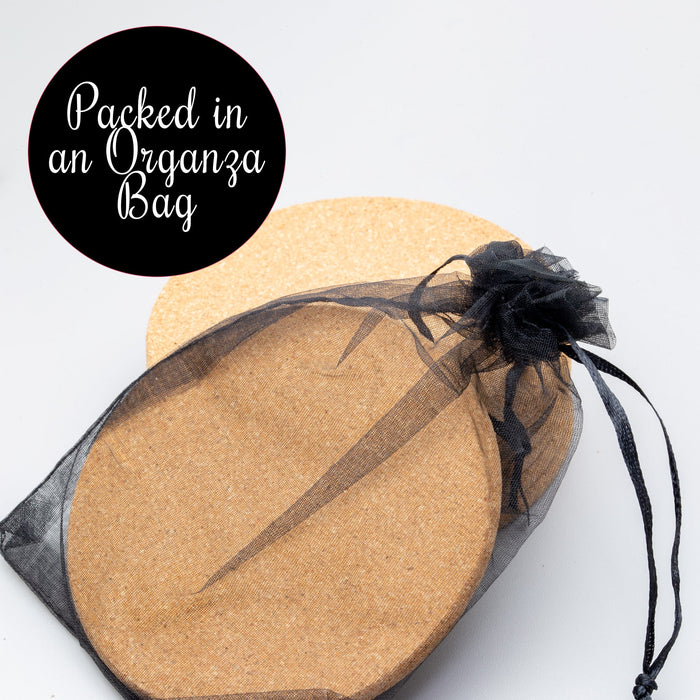 Personalized Cork Coasters Wedding Favors