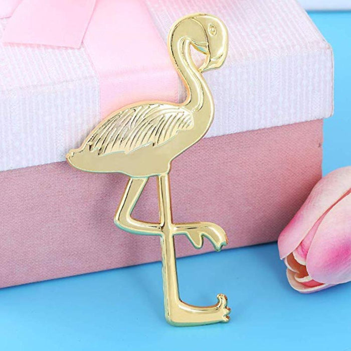 Gold Flamingo Tropical Bottle Opener Party Favor
