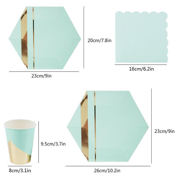 Mint Party Napkins 12ct - Shimmer & Confetti