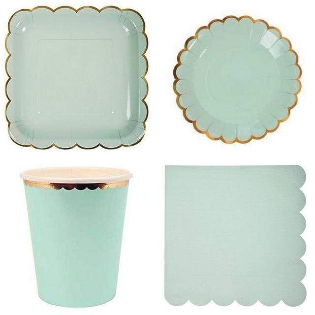 Pastel Party Tableware Set - Shimmer & Confetti
