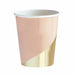 Pastel Pink and Gold Party Cups 12ct - Shimmer & Confetti
