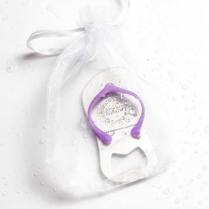 Personalized Flip Flop Bottle Opener | Destination Bridal Shower & Wedding Favors