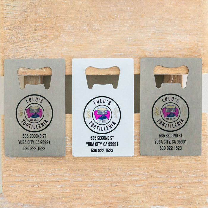 Custom Credit Card Bottle Opener